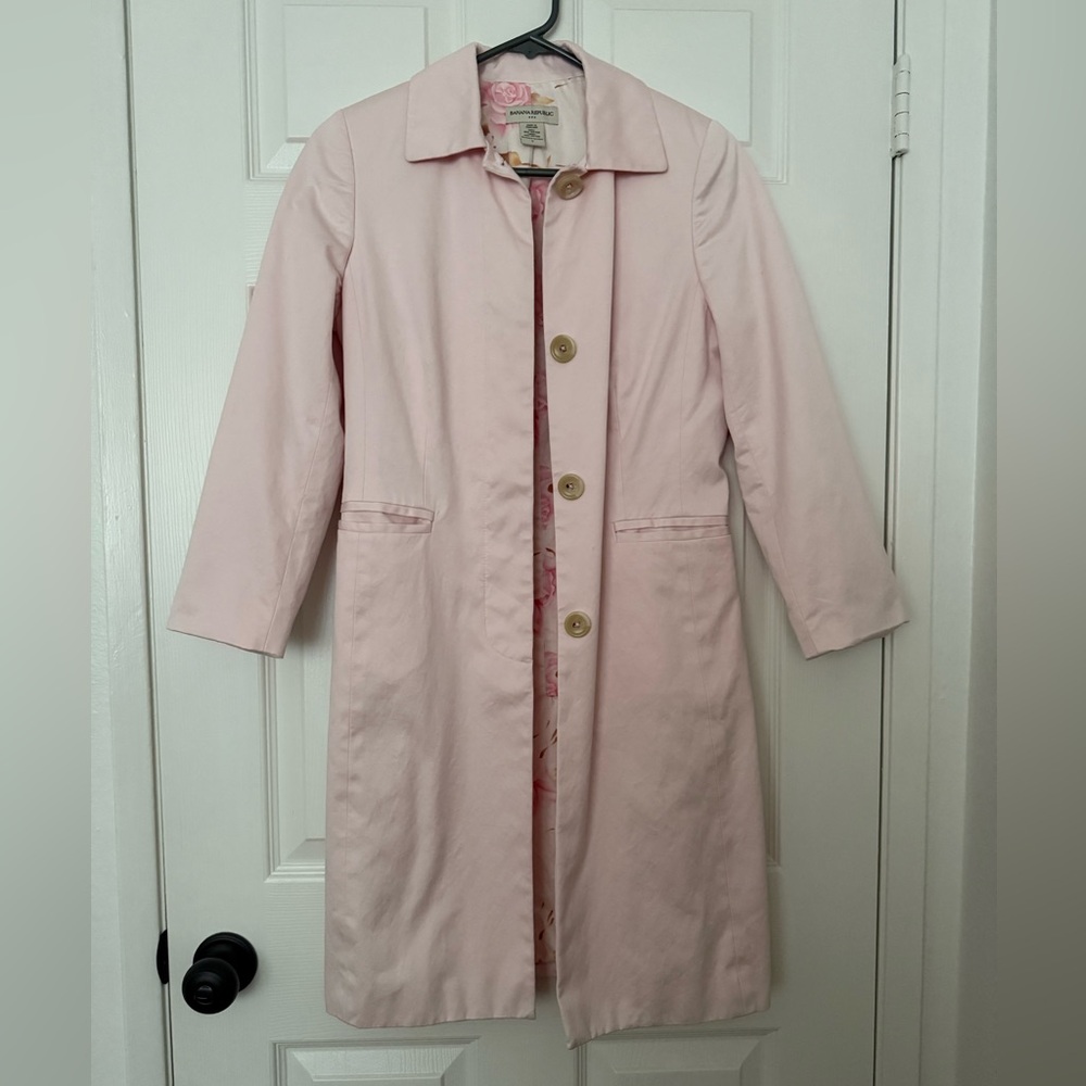 Banana Republic Light Pink Trench Coat